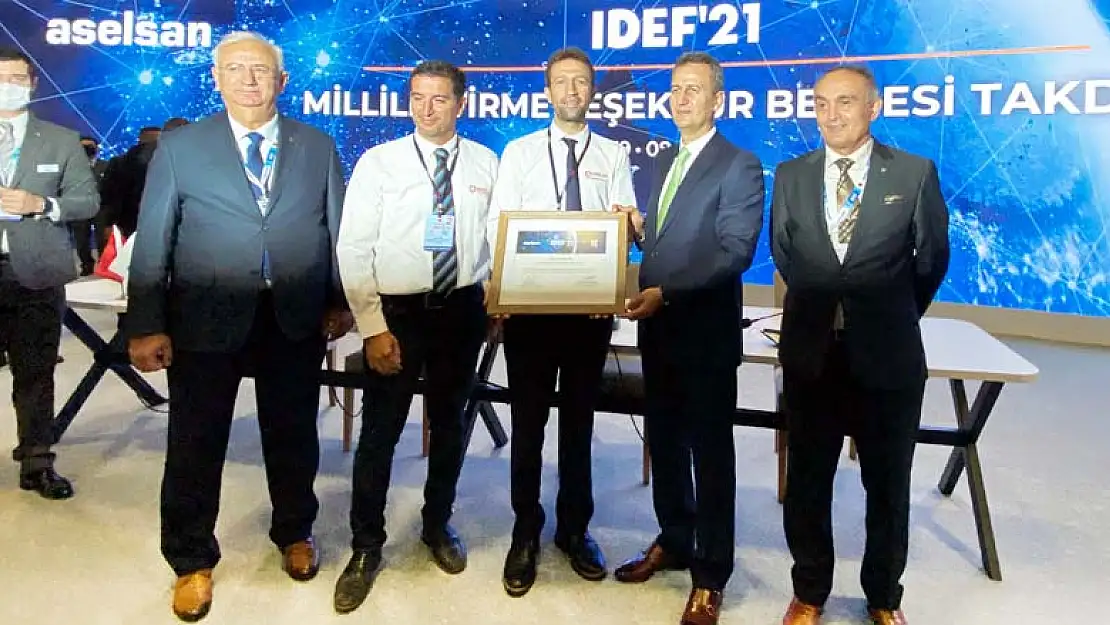 SANLAB'a IDEF'21'de 'Millileştirme Teşekkür Belgesi'