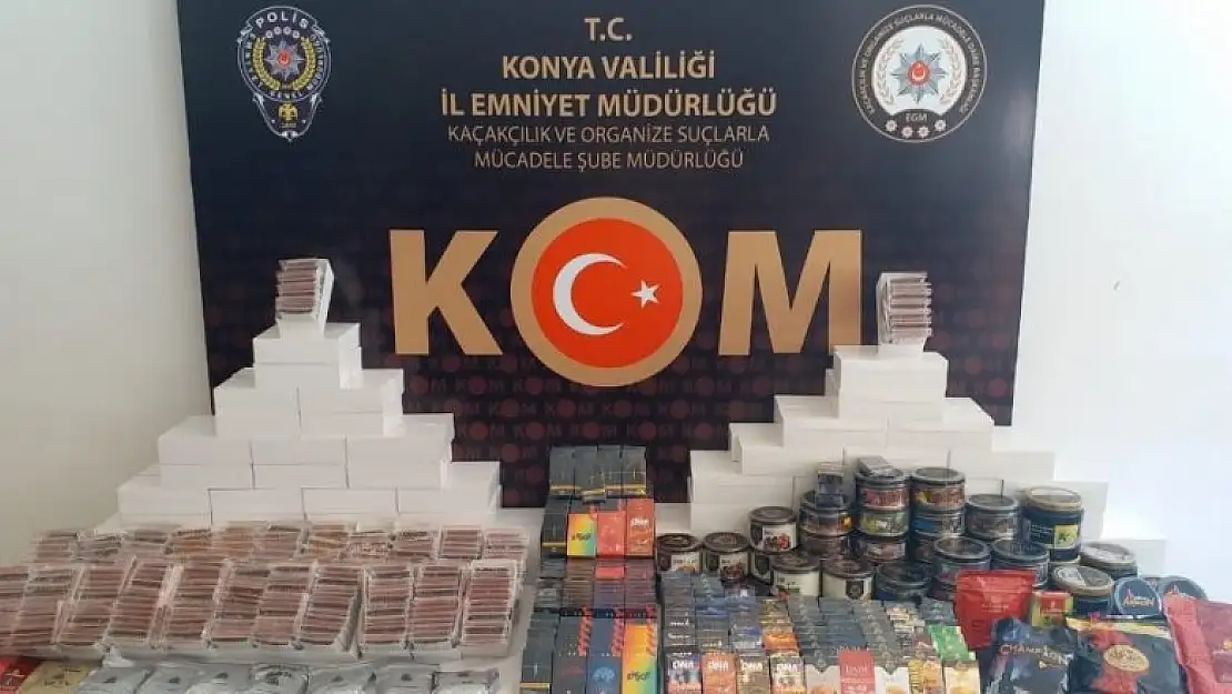 Konya'da gümrük kaçakçılarına operasyon:  29 bin 600 adet ele geçirildi