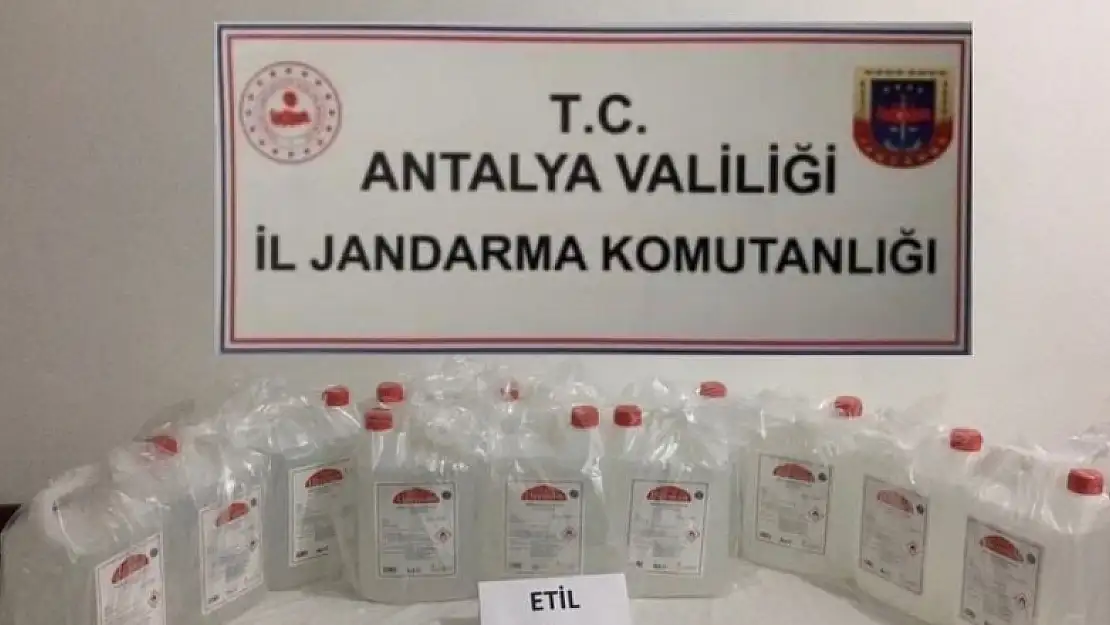 Evde kaçak olarak üretilen 60 litre etil alkol ele geçirildi