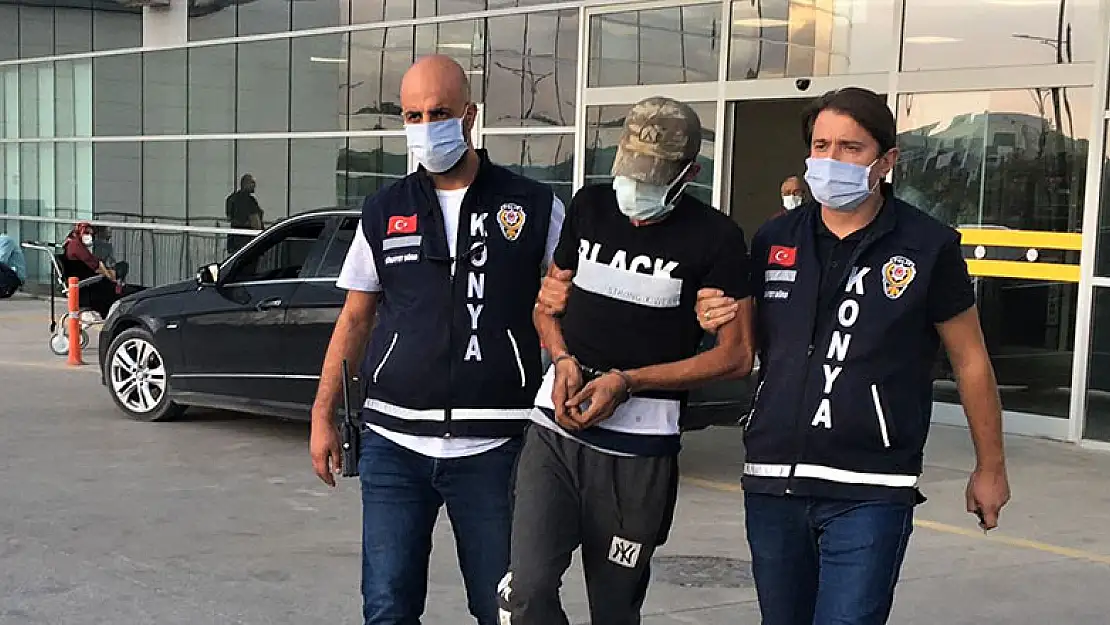 Konya'da polise bıçak çeken şüpheli tutuklandı