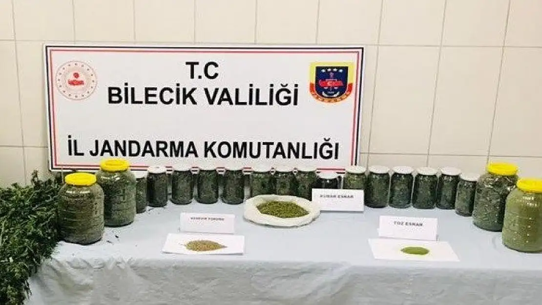 Bilecik'te 12 kilo esrar ele geçirildi