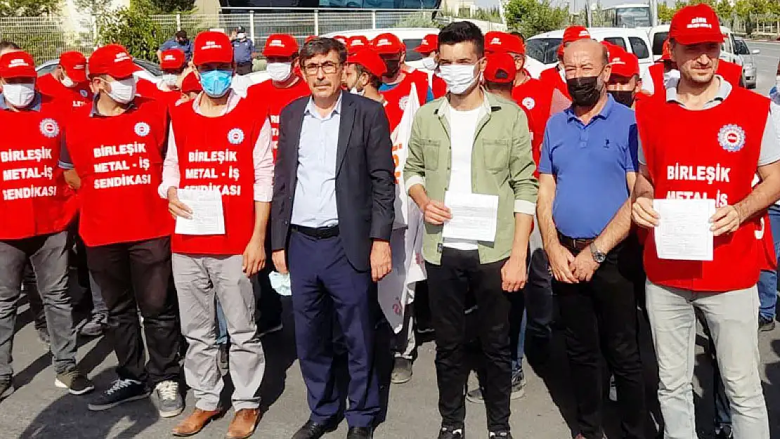 CHP'den, işçilere destek