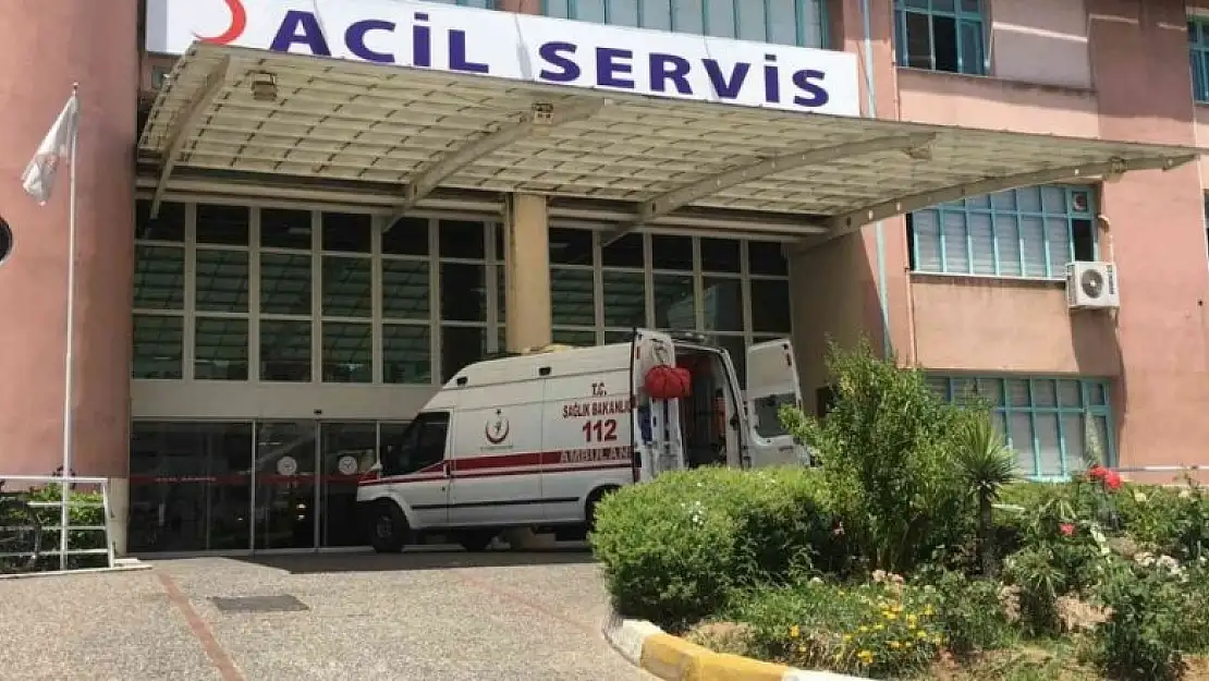 Eşeği ile birlikte yuvarlanan çiftçi ambulansla hastaneye kaldırıldı