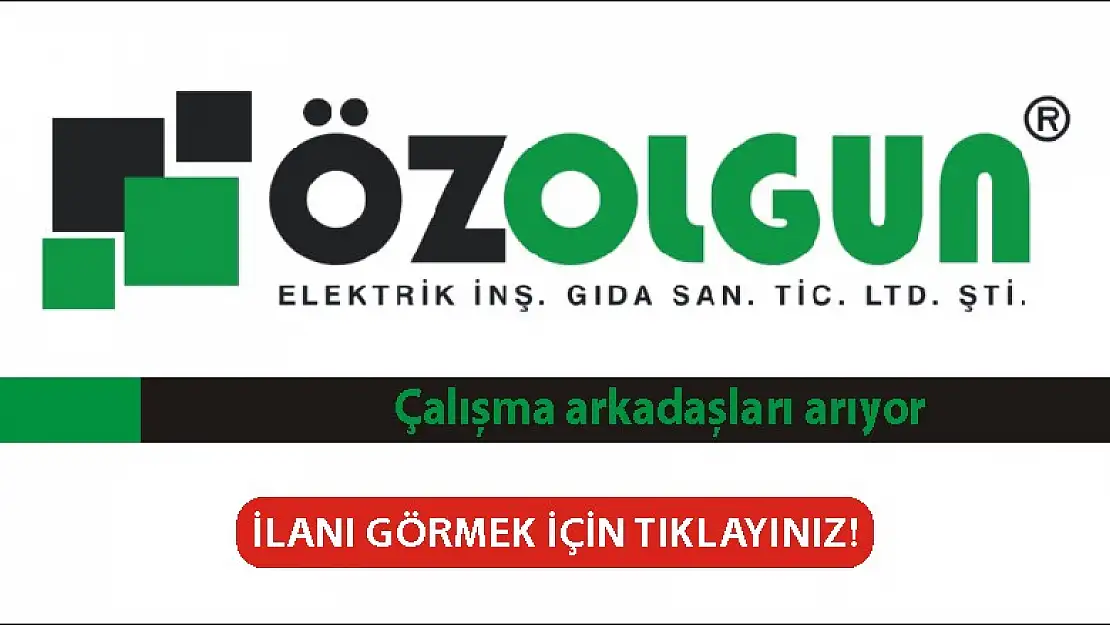 Özolgun Elektrik eleman arıyor