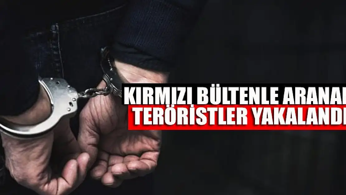 Kırmızı bültenle aranan teröristler yakalandı