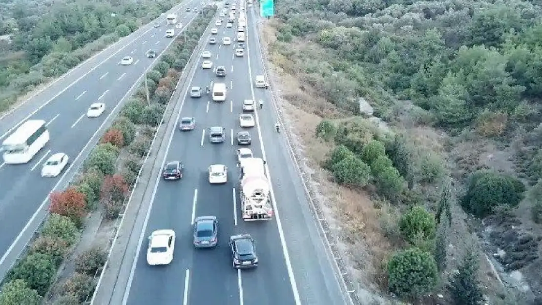 Trafik kurallarını ihlal edenler drone ile tespit edildi