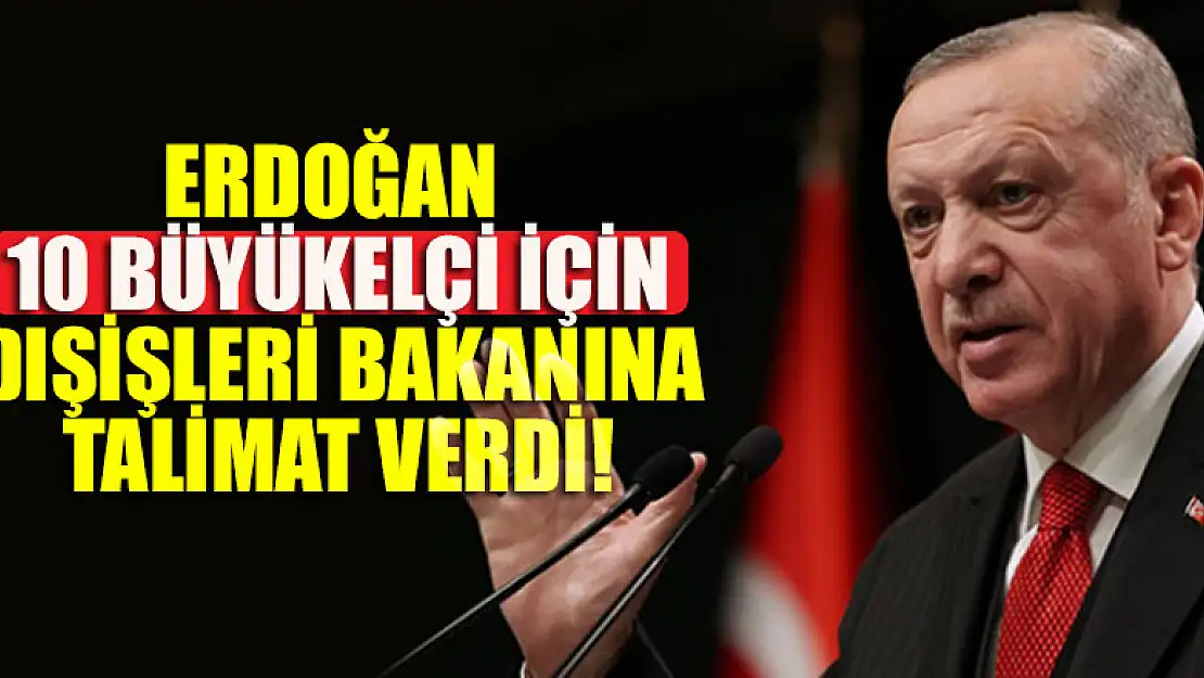 Erdoğan 10 büyükelçi için Dışişleri Bakanına talimat verdi!