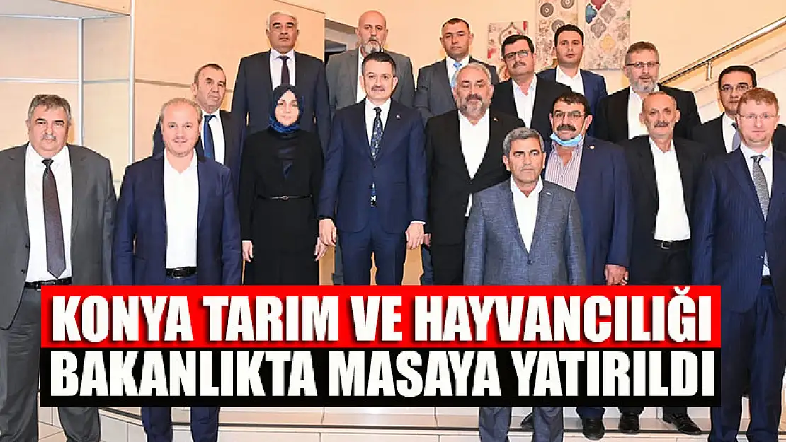 Konya Tarım ve Hayvancılığı, Bakanlıkta Masaya Yatırıldı