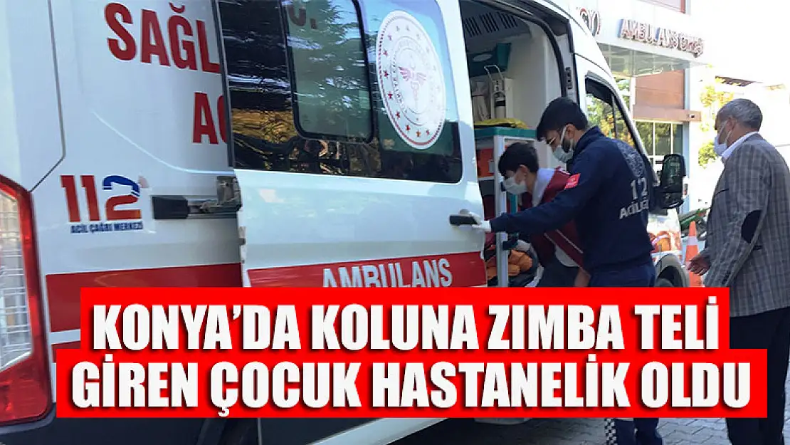 Koluna havalı zımba teli giren çocuk hastanelik oldu