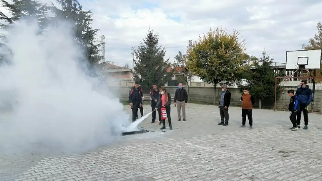 Kulu'da yangın tatbikatı gerçekleştirildi