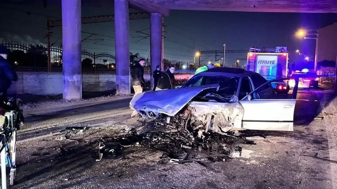 2 köprü arasından düşen araçta 1 kişi öldü, 3 kişi ağır yaralandı