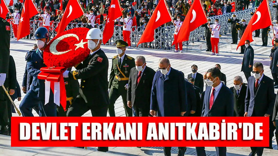 Devlet erkanı Anıtkabir'de