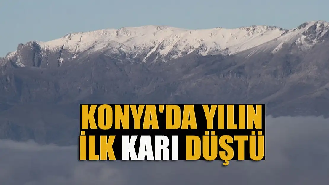 Konya'da yılın ilk karı düştü