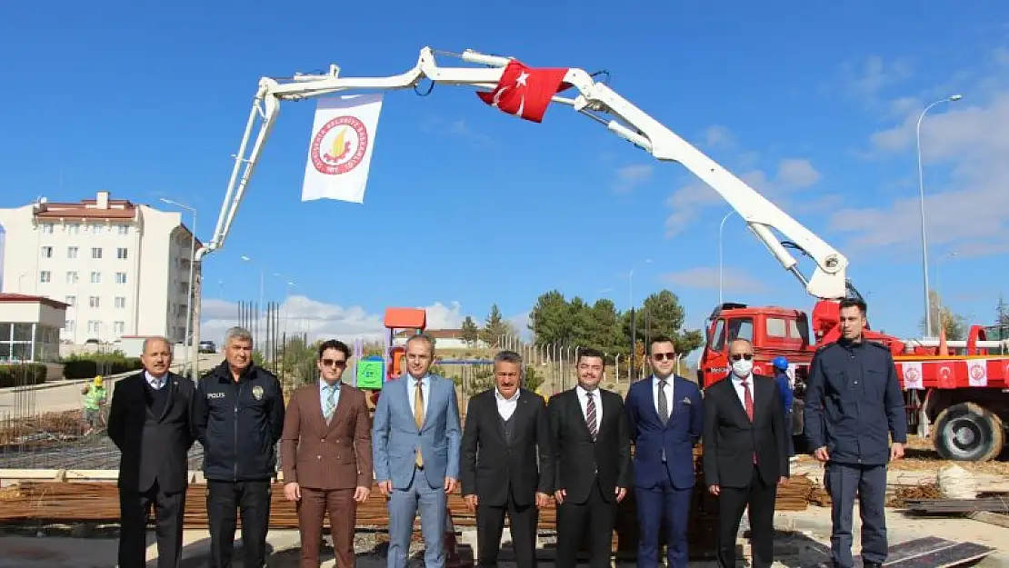 Seydişehir cezaevi misafir bekleme salonunun temeli atıldı