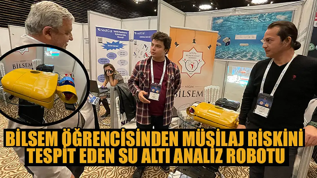 BİLSEM öğrencisinden müsilaj riskini tespit eden su altı analiz robotu