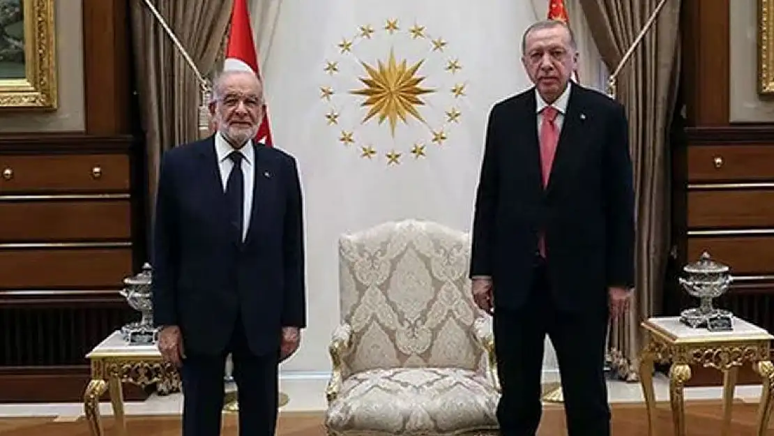 Cumhurbaşkanı Erdoğan ile Karamollaoğlu görüşmesi başladı