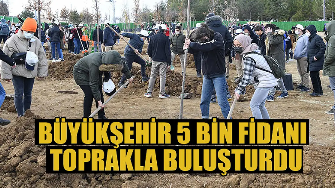 Büyükşehir 5 bin fidanı toprakla buluşturdu