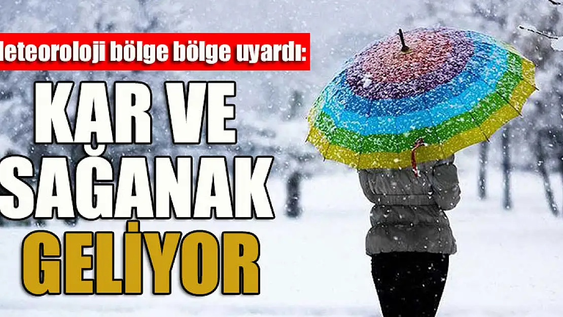 Meteoroloji bölge bölge uyardı: Kar ve sağanak geliyor