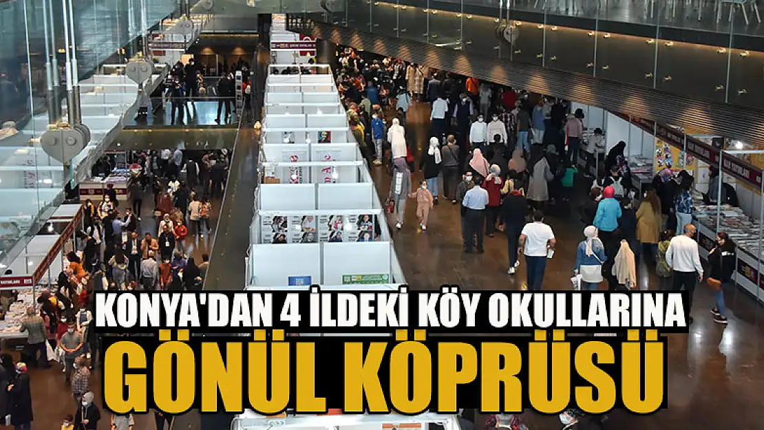 Konya'da kitapseverlerin bağışladığı 10 bin kitap köy okullarına gönderildi