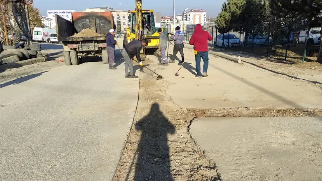 Beyşehir'de Üst Yapı Çalışmaları Aralıksız Sürüyor