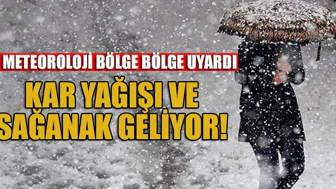 Kar yağışı ve sağanak geliyor! Meteoroloji bölge bölge uyardı