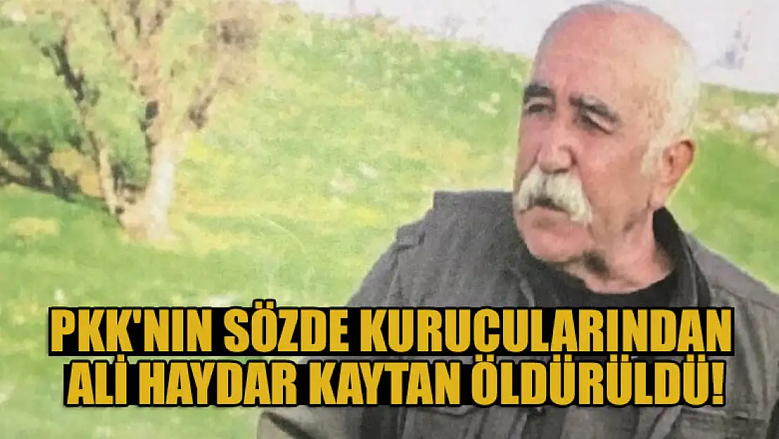 PKK'nın sözde kurucularından Ali Haydar Kaytan öldürüldü