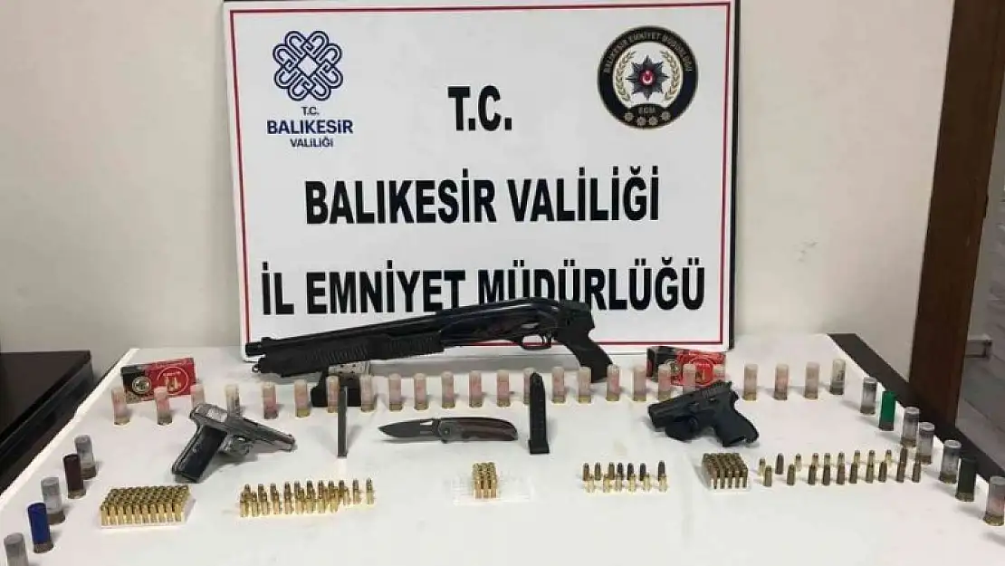 Balıkesir'de silah ticareti yapan 35 şahsa gözaltı