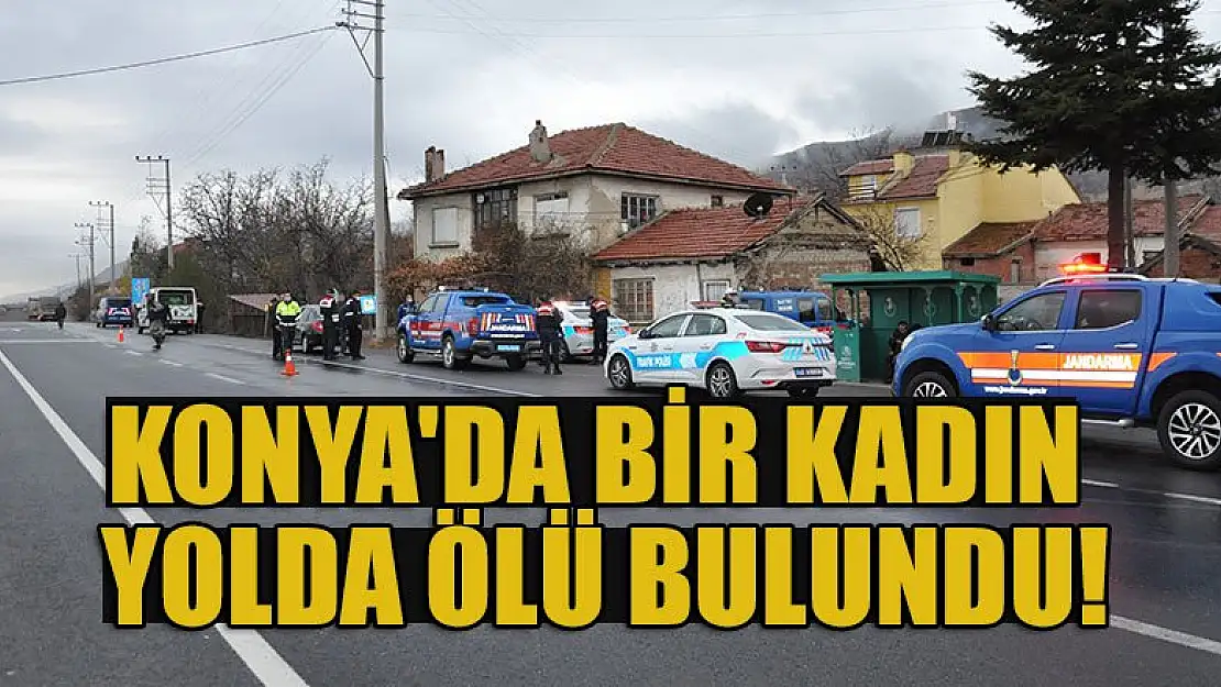 Konya'da bir kadın yolda ölü bulundu