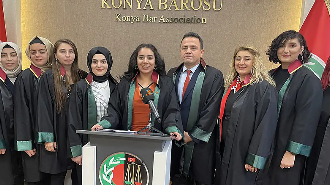 Konya Barosu'ndan kadına karşı şiddete tepki açıklaması