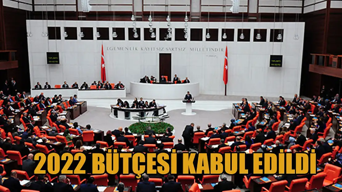 2022 bütçesi  kabul edildi