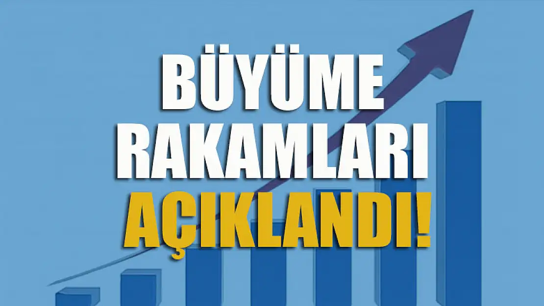 Büyüme rakamları açıklandı!