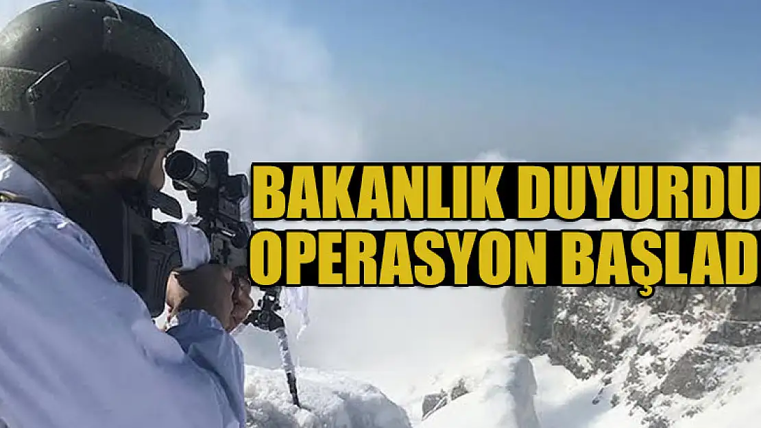 Bakanlık duyurdu: Operasyon başladı