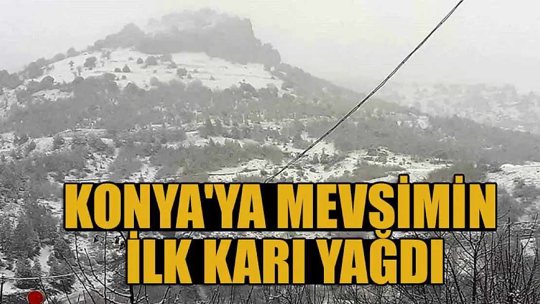 Konya'ya mevsimin ilk karı yağdı