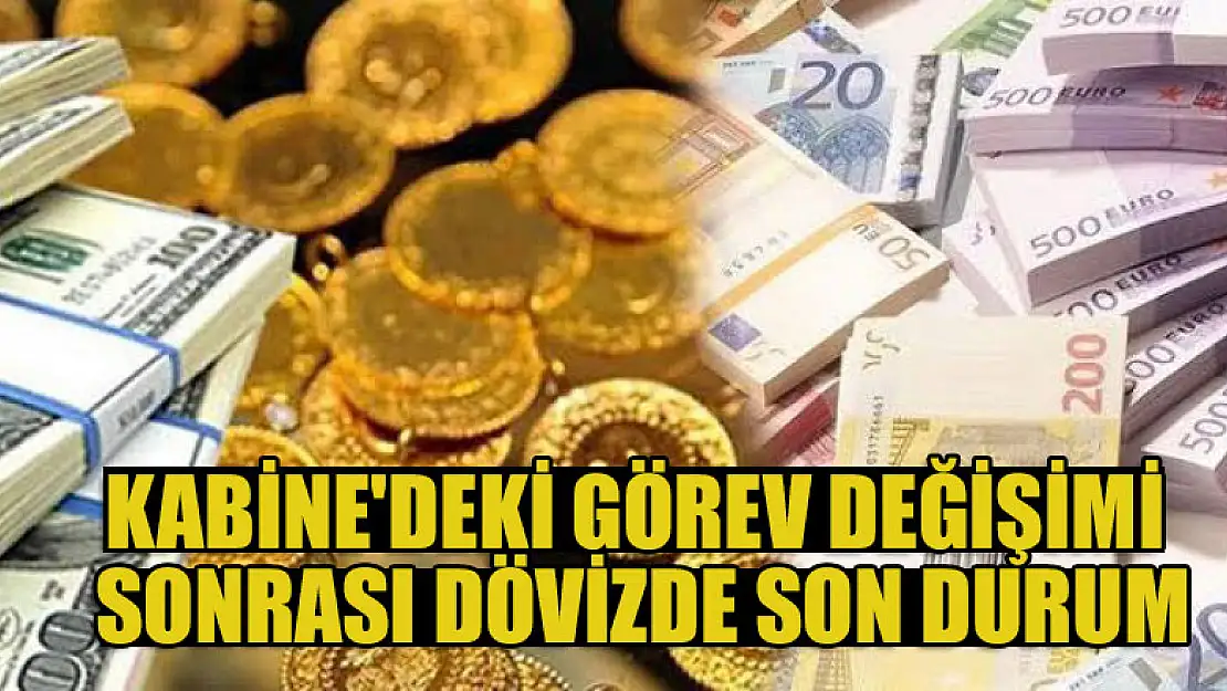 Kabine'deki görev değişimi sonrası dövizde son durum