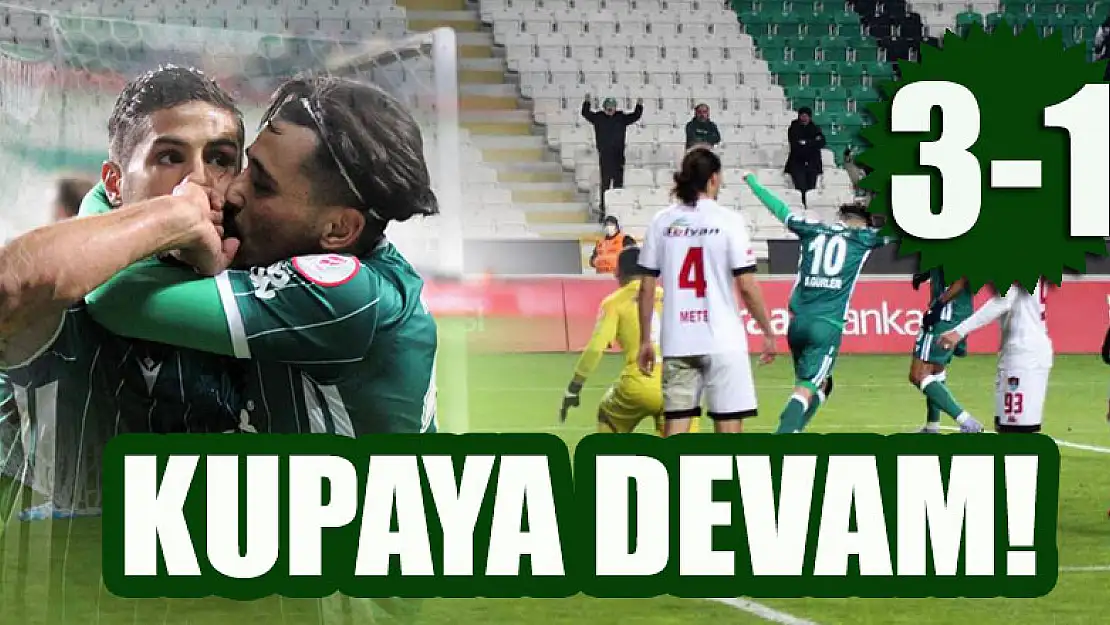 Ziraat Türkiye Kupası: Konyaspor: 3 - Vanspor FK: 1