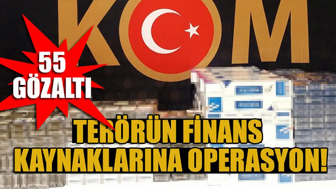 Terörün finans kaynaklarına operasyon: 55 gözaltı