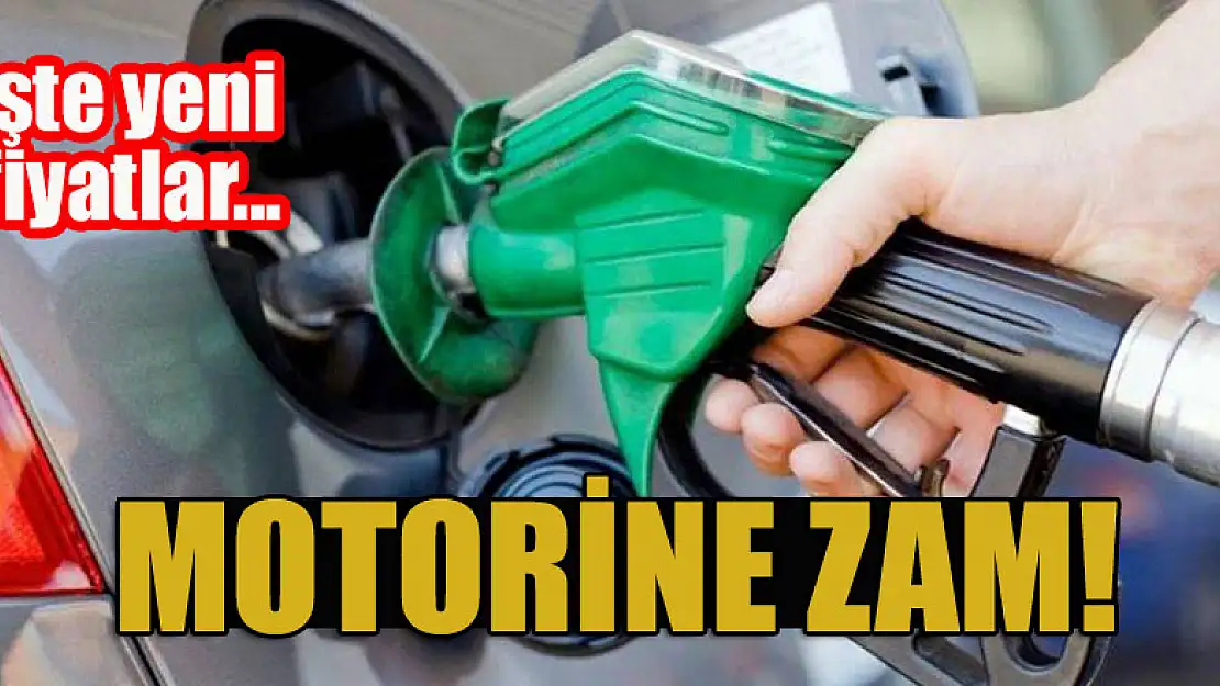 Motorine zam! İşte yeni fiyatlar