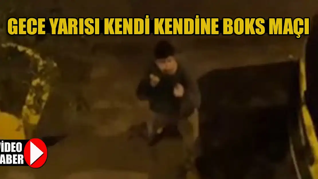 Gece yarısı kendi kendine boks maçı