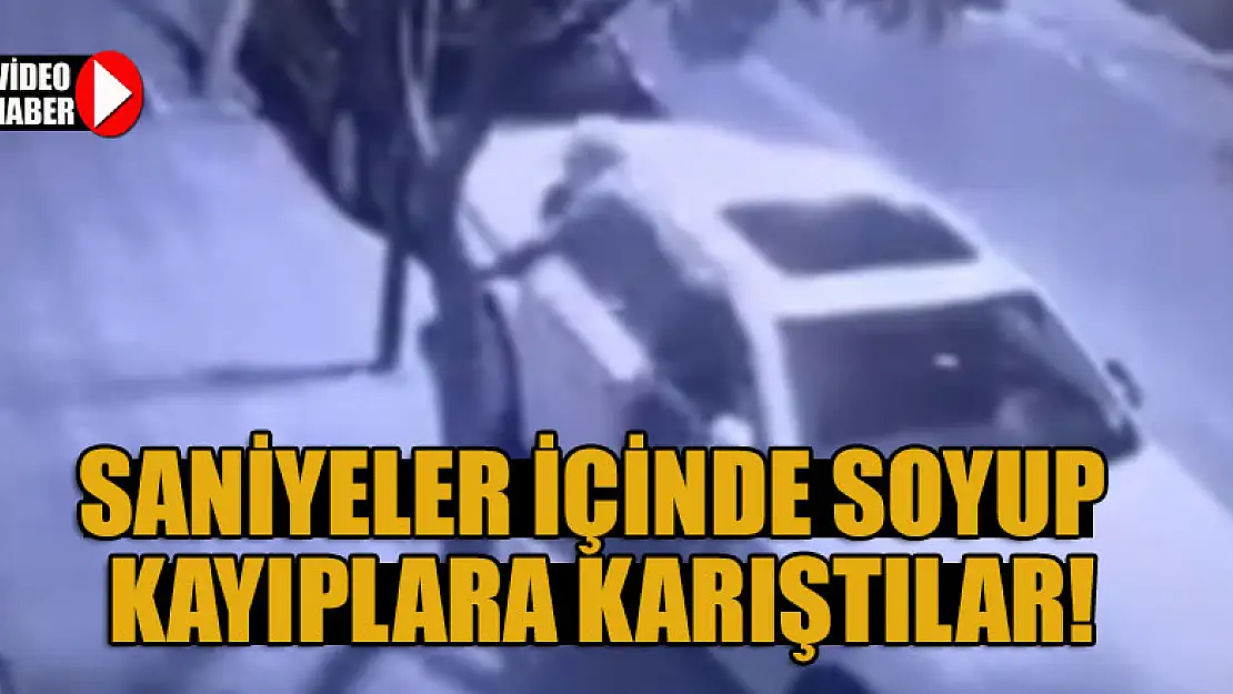 Saniyeler içinde soyup kayıplara karıştılar