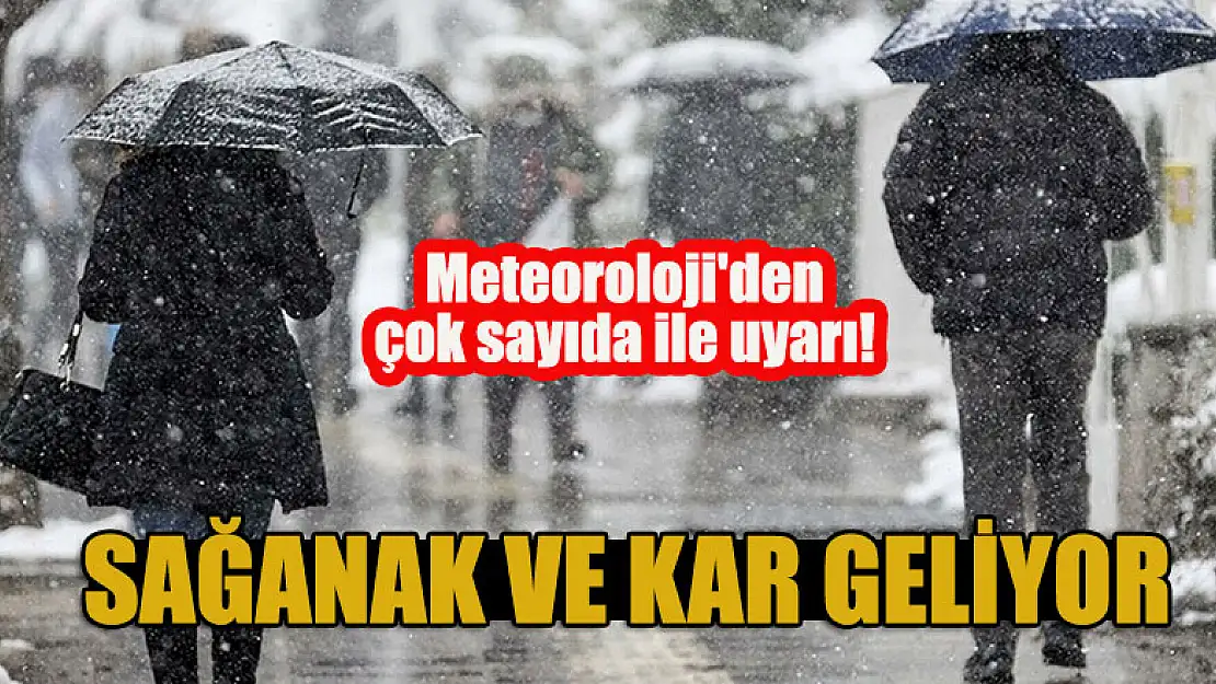 Meteoroloji'den çok sayıda ile uyarı! Sağnak ve kar geliyor