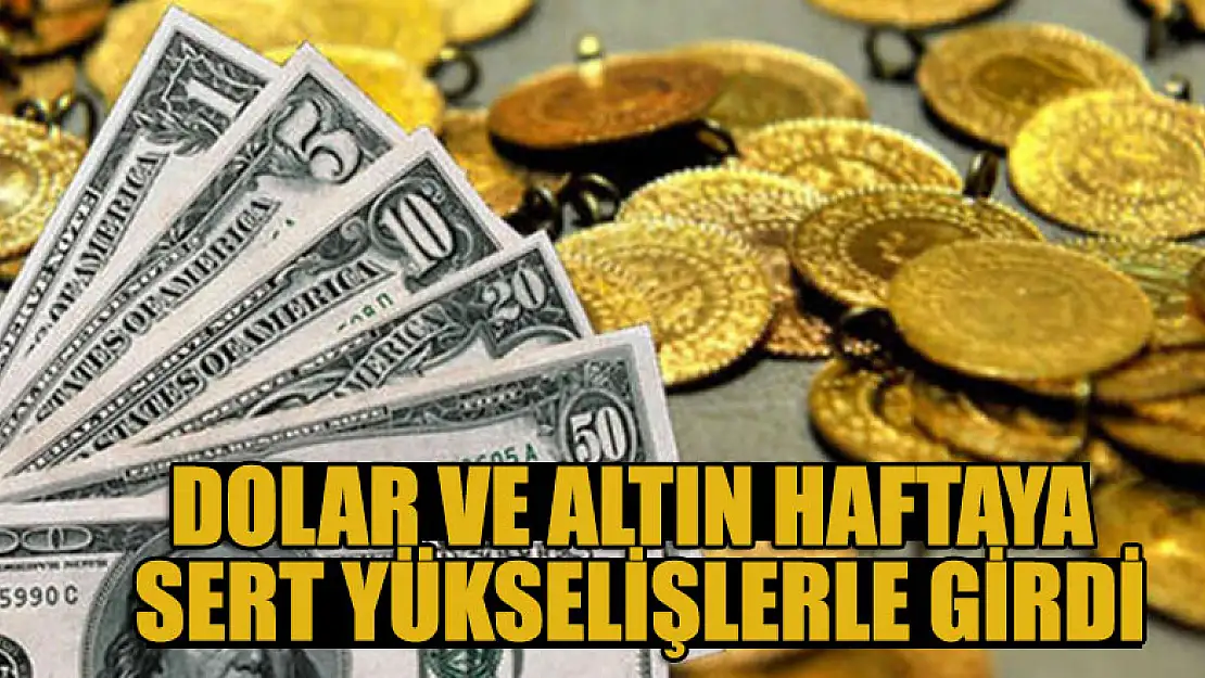 Dolar ve altın haftaya sert yükselişlerle girdi