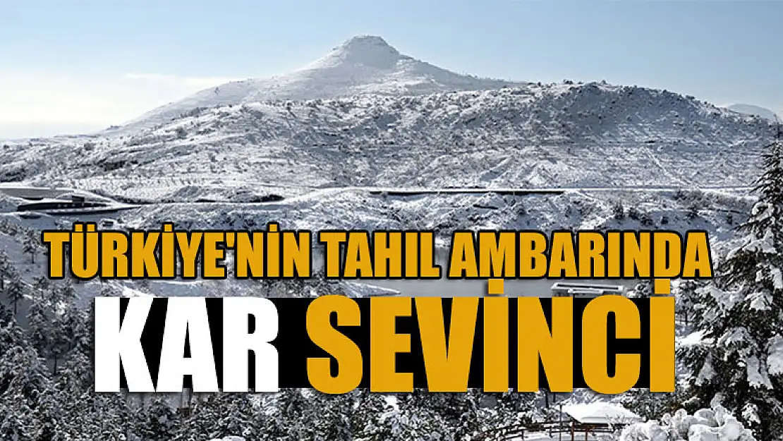 Türkiye'nin tahıl ambarında kar sevinci