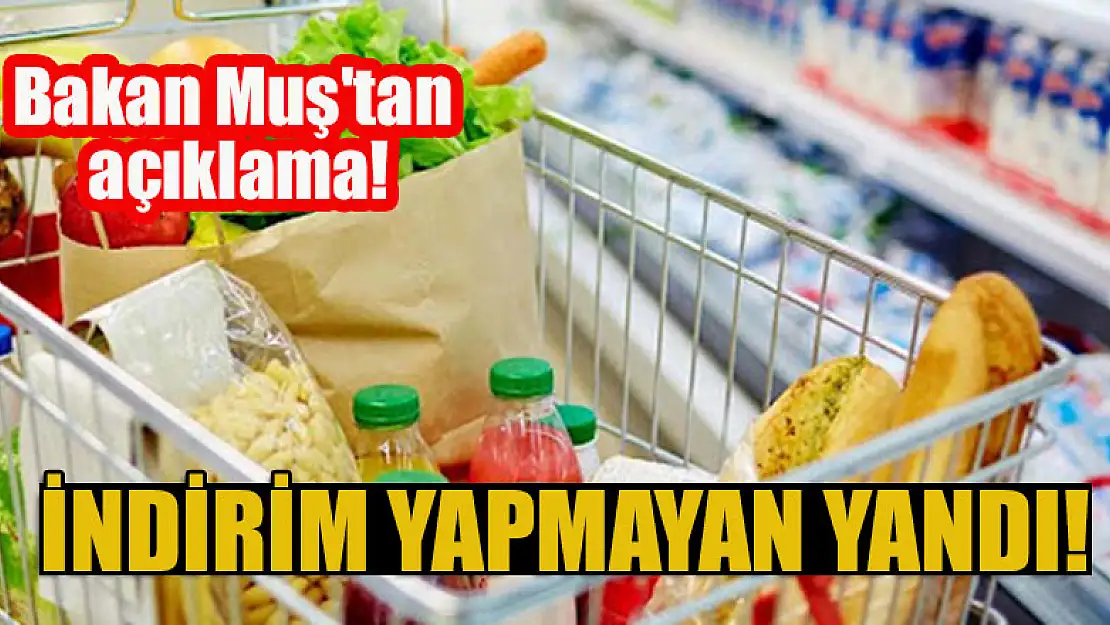 İnidirim yapmayan yandı! Bakan Muş'tan açıklama!