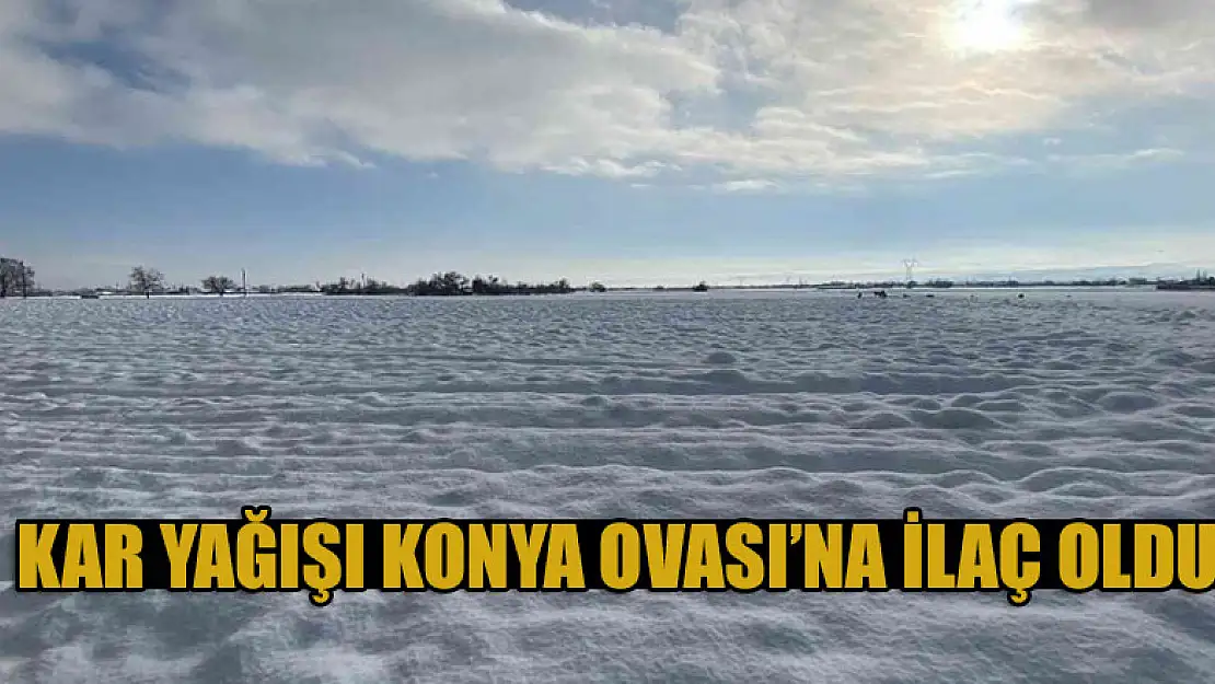 Kar yağışı Konya Ovası'na ilaç oldu