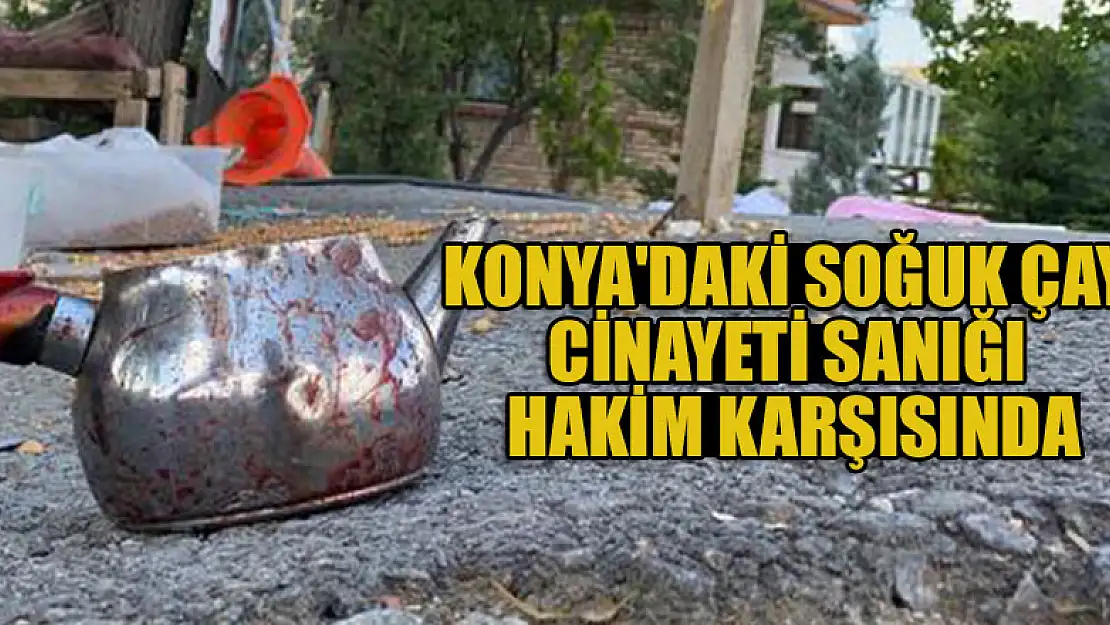 Konya'daki soğuk çay cinayeti sanığı hakim karşısında