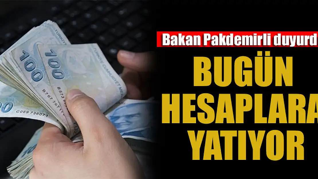 Bakan Pakdemirli duyurdu: Bugün hesaplara yatıyor