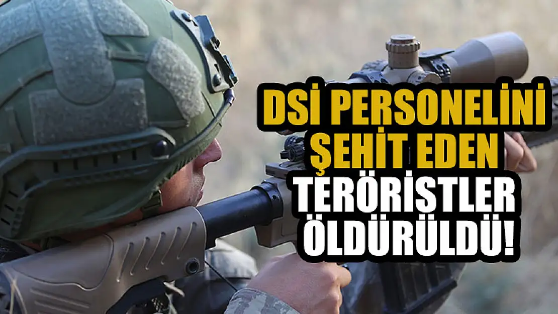 DSİ personelini şehit eden teröristlerden 5'i öldürüldü!