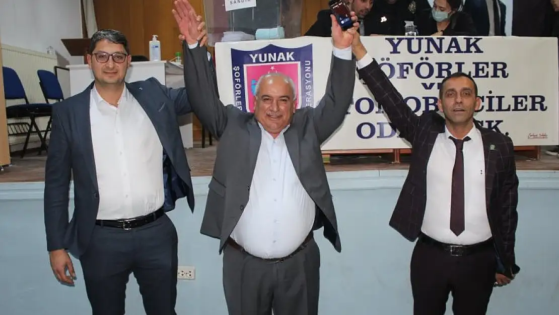 Yunak Şoförler Odası Başkanı Yılmaz güven tazeledi