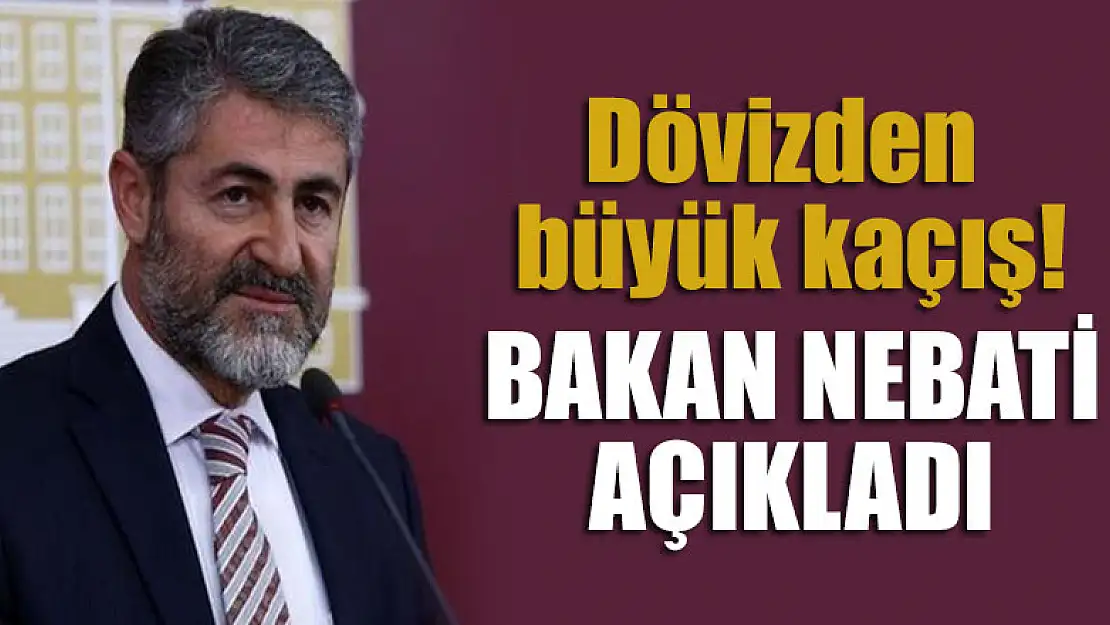 Dövizden büyük kaçış! Merak edilen rakamı Bakan Nebati açıkladı