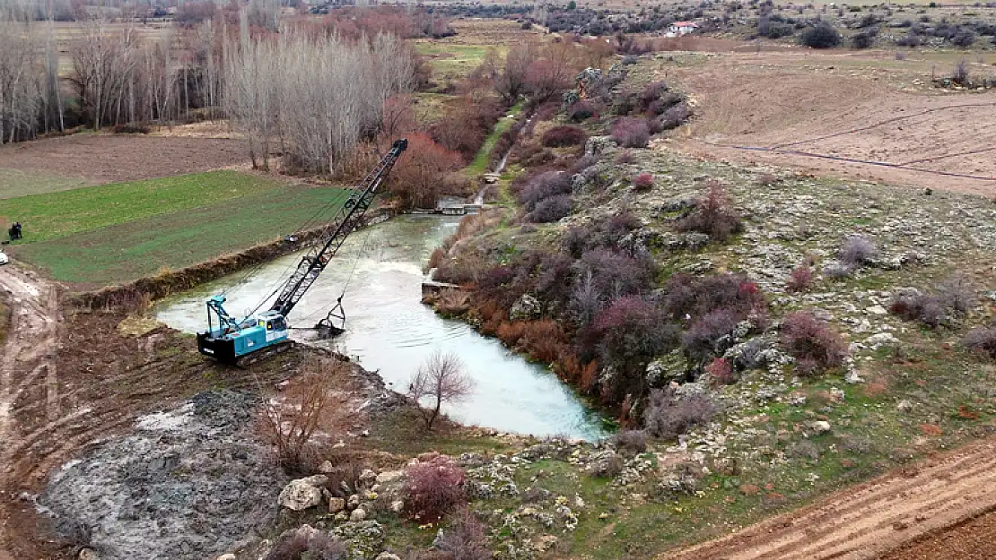 Sarıöz deresinde rusubat temizliği